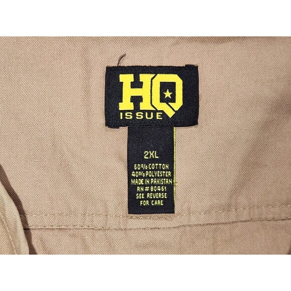 HQ Issue Khaki Men's Tactical Hunting Vest - Size 2XL - Picture 8 of 10